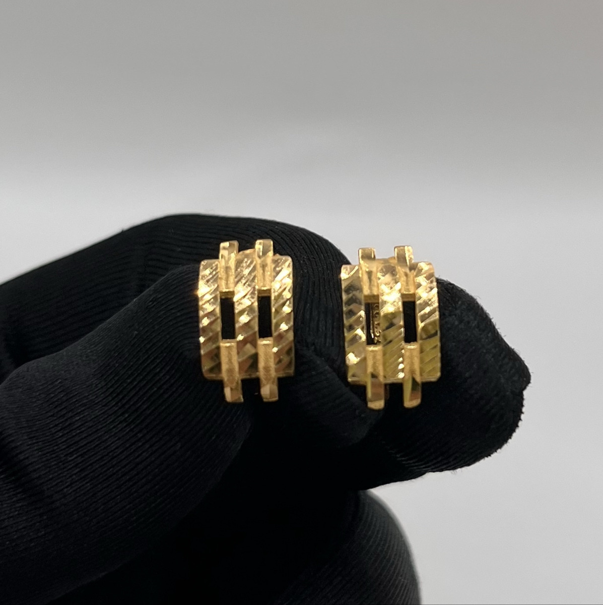 Üç Sıra Altın Küpe 22 Ayar 4.27gr - K01325 - Fotoğraf 1