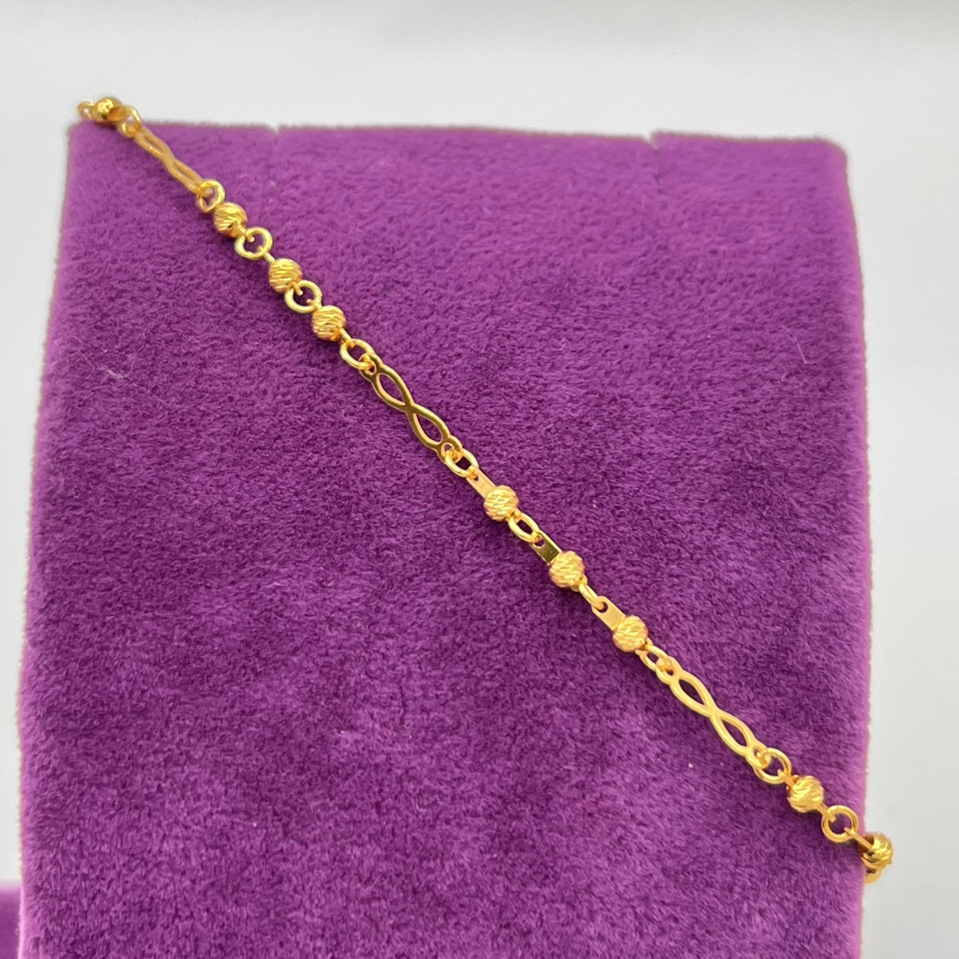 Dorika Pullu Altın Bileklik 22 Ayar 2.33gr 18 CM - F00255 - Fotoğraf 5