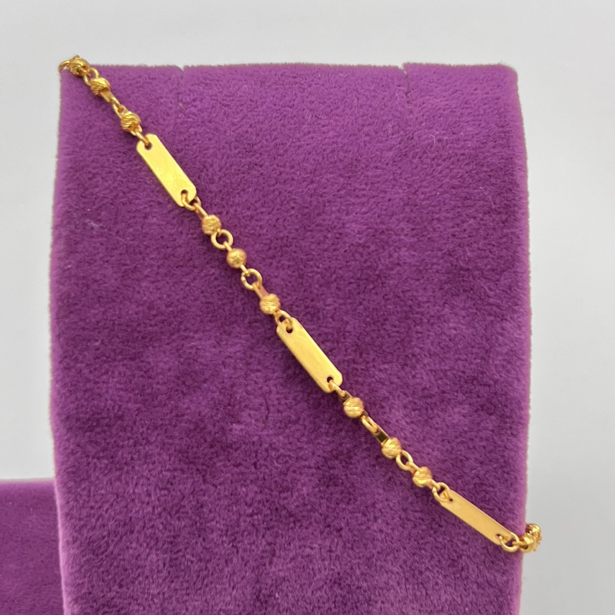 Dorika Pullu Altın Bileklik 22 Ayar 2.66gr 18 CM - F00256 - Fotoğraf 5