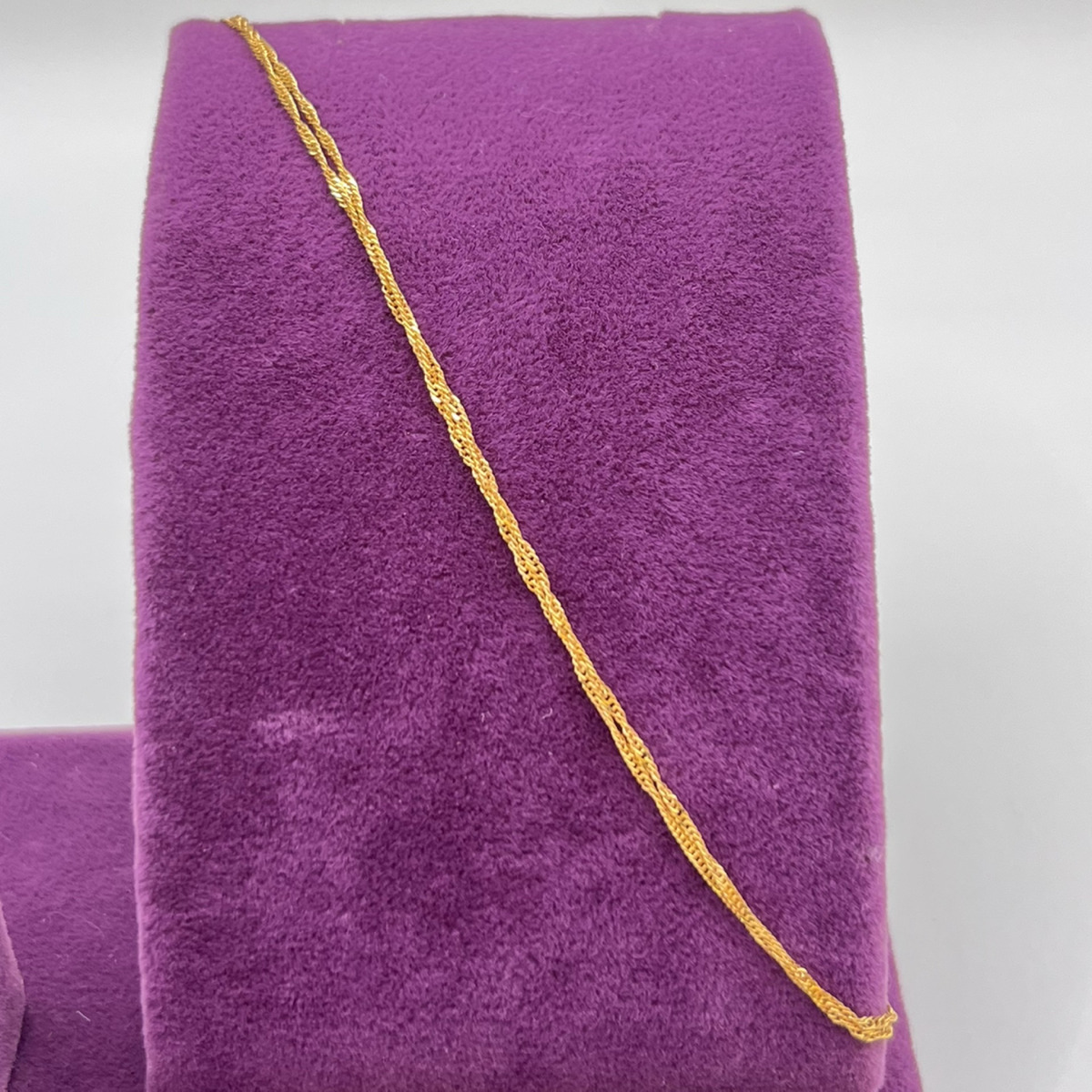 Singapur Altın Kolye 22 Ayar 1.86gr 55 CM - Z00286 - Fotoğraf 5