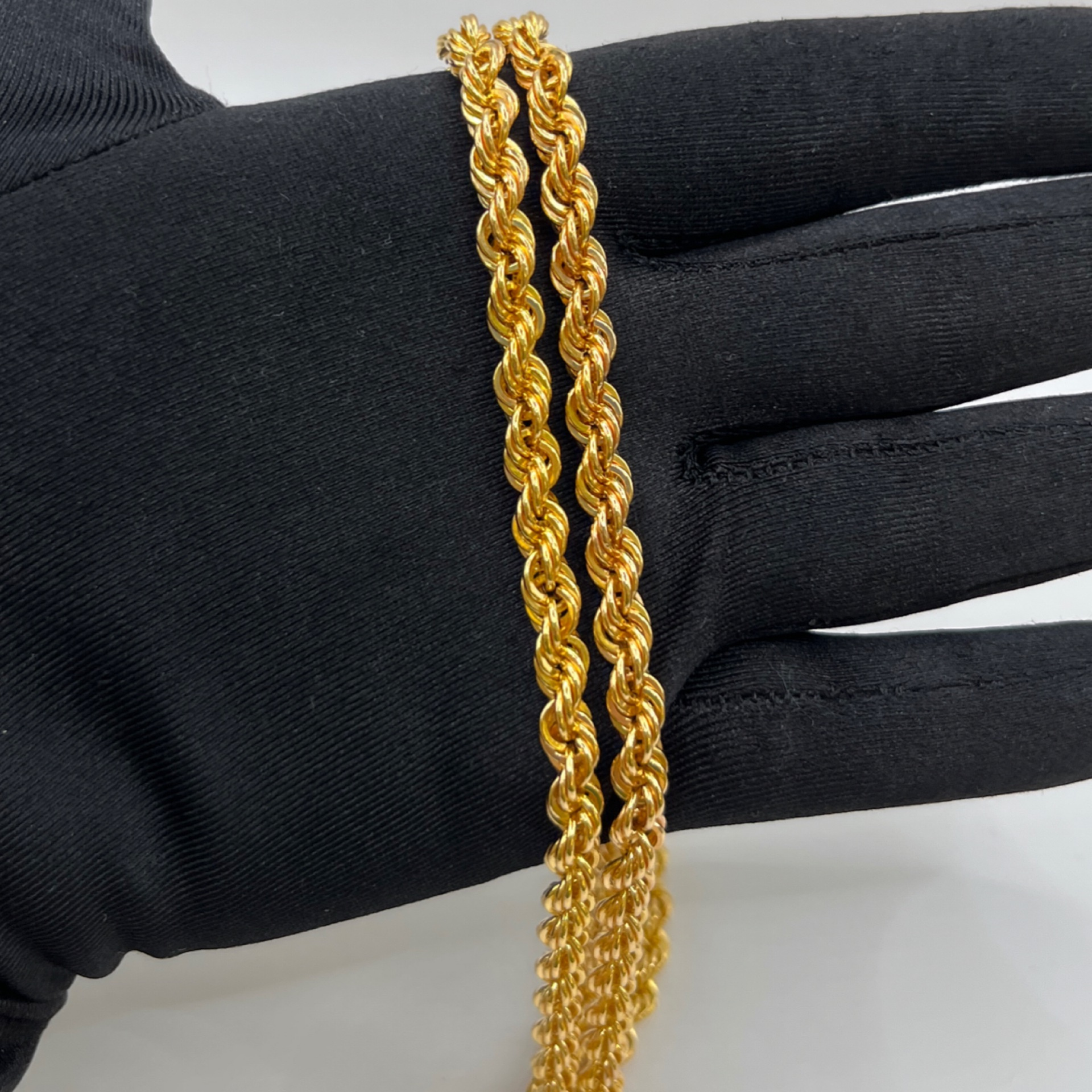 Halat Örgü Altın Kolye 22 Ayar 31.80gr 75 CM - Z00291 - Fotoğraf 1