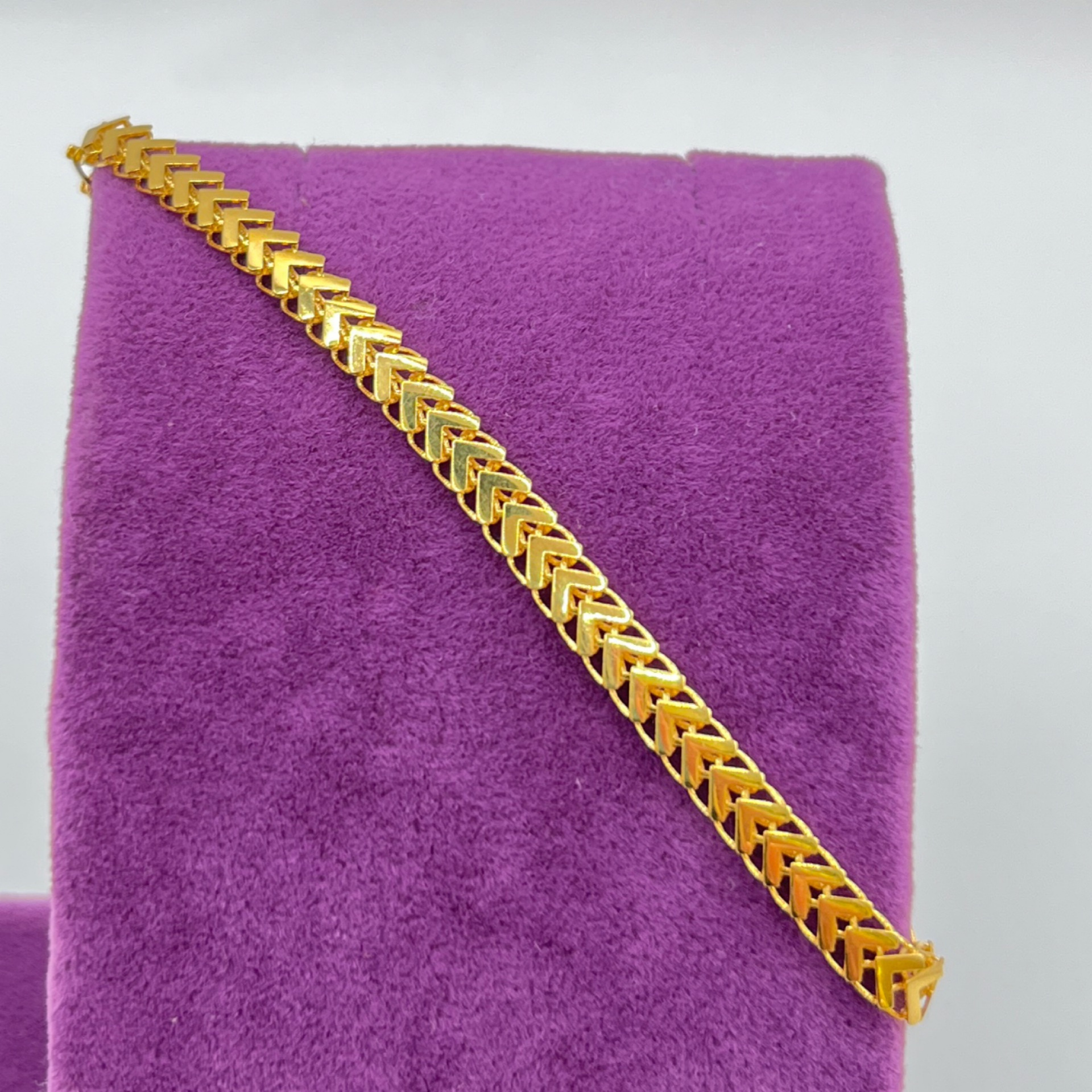 Ok Tasarım Altın Bileklik 22 Ayar 5.75gr 17 CM - F00262 - Fotoğraf 5