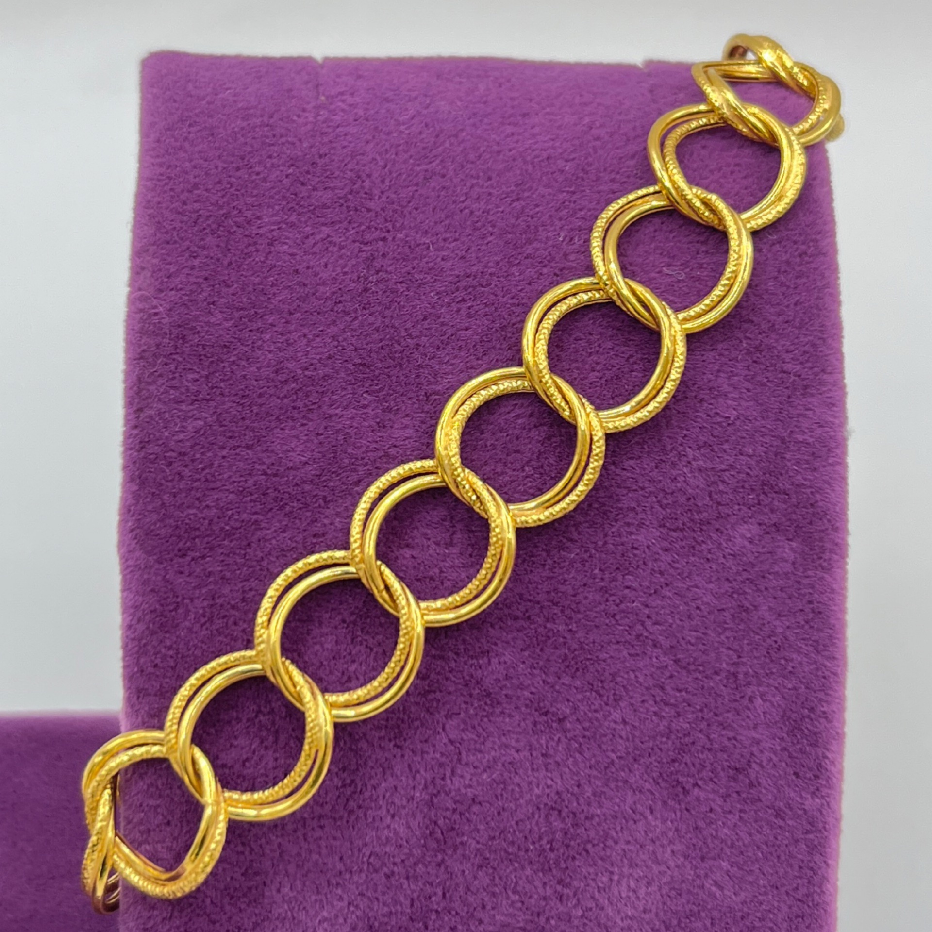 Samanyolu Altın Bileklik 22 Ayar 6.73gr 18 CM - F00269 - Fotoğraf 5