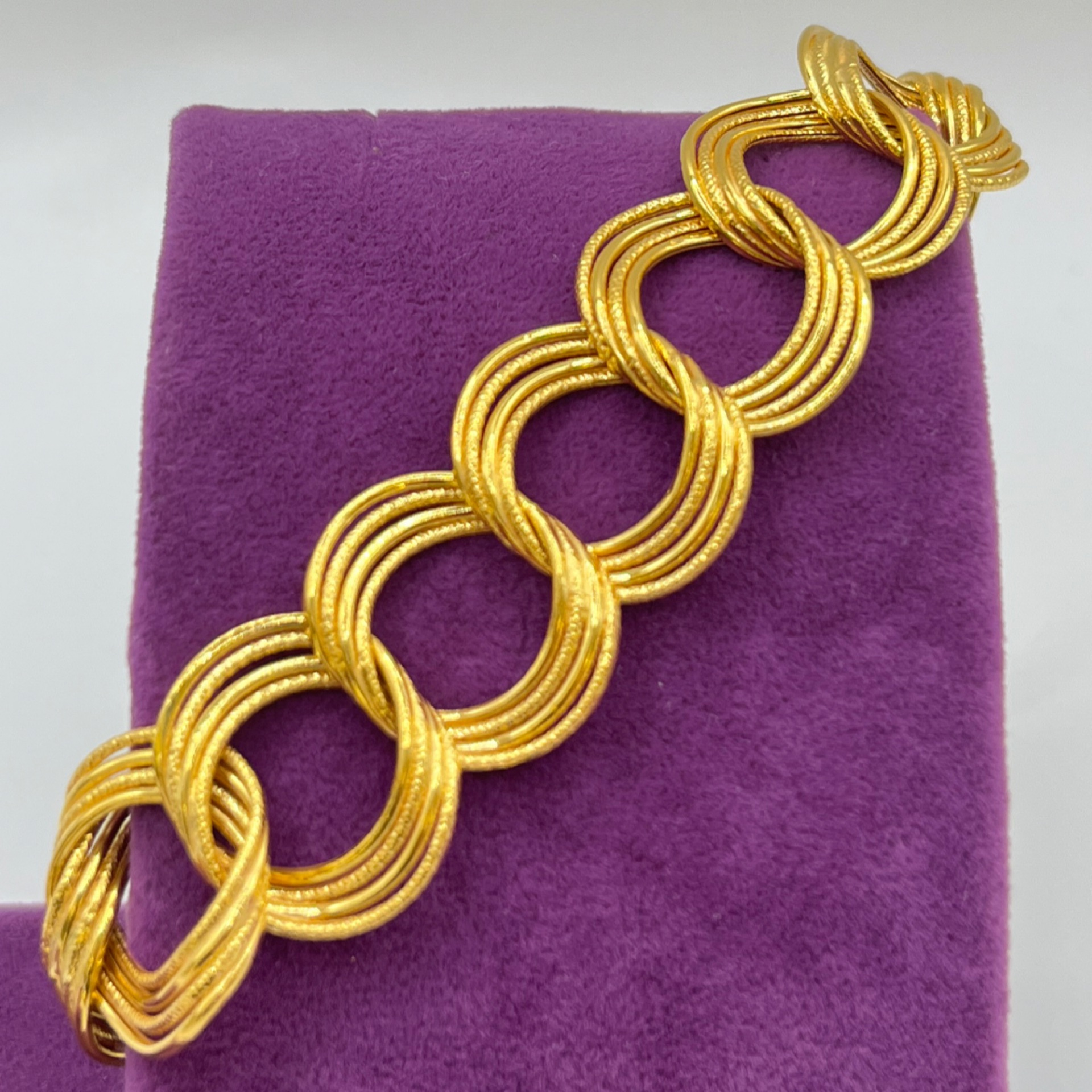 Samanyolu Altın Bileklik 22 Ayar 12.28gr 19 CM - F00271 - Fotoğraf 5