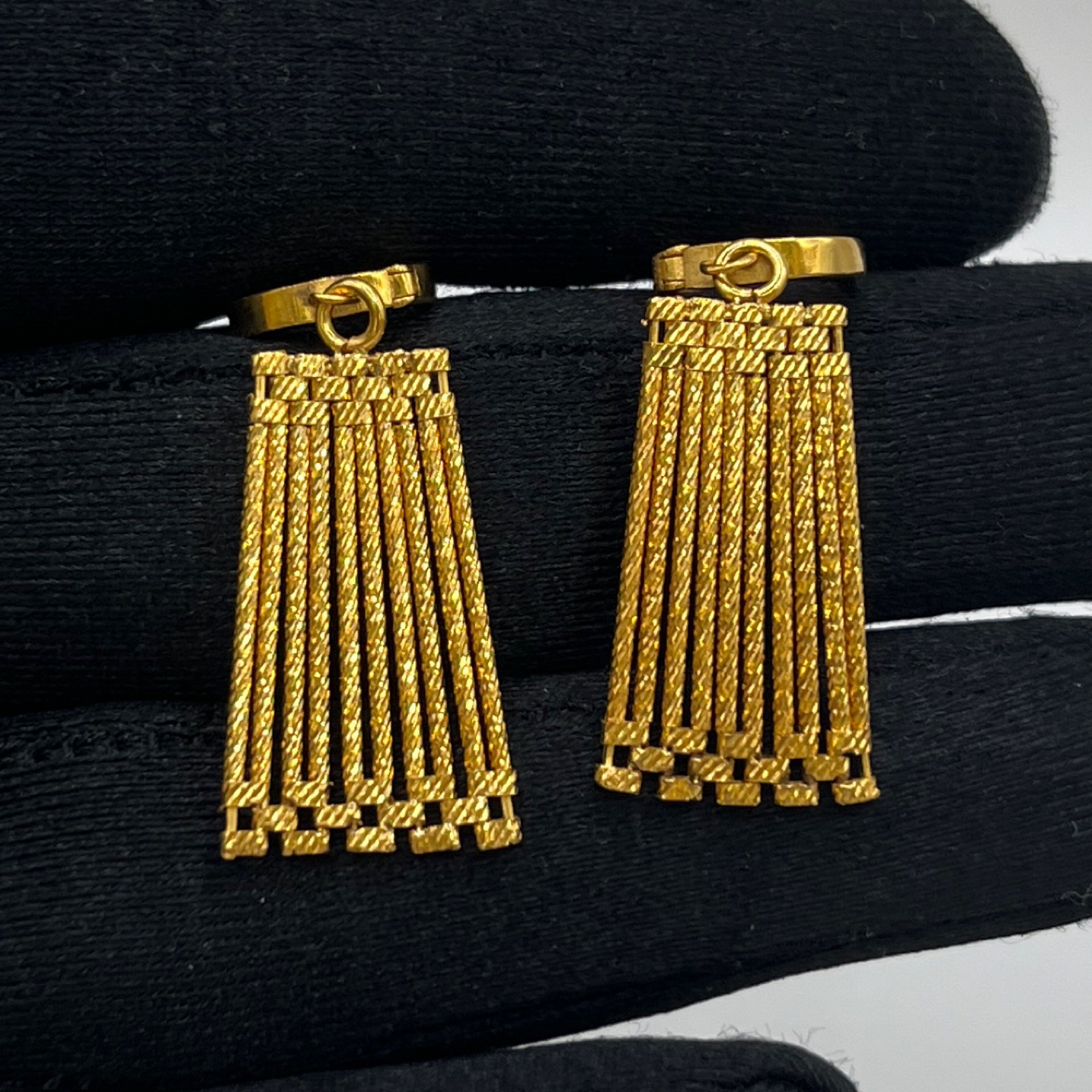 Kleopatro Altın Küpe 22 Ayar 6.58gr - K01355 - Fotoğraf 1
