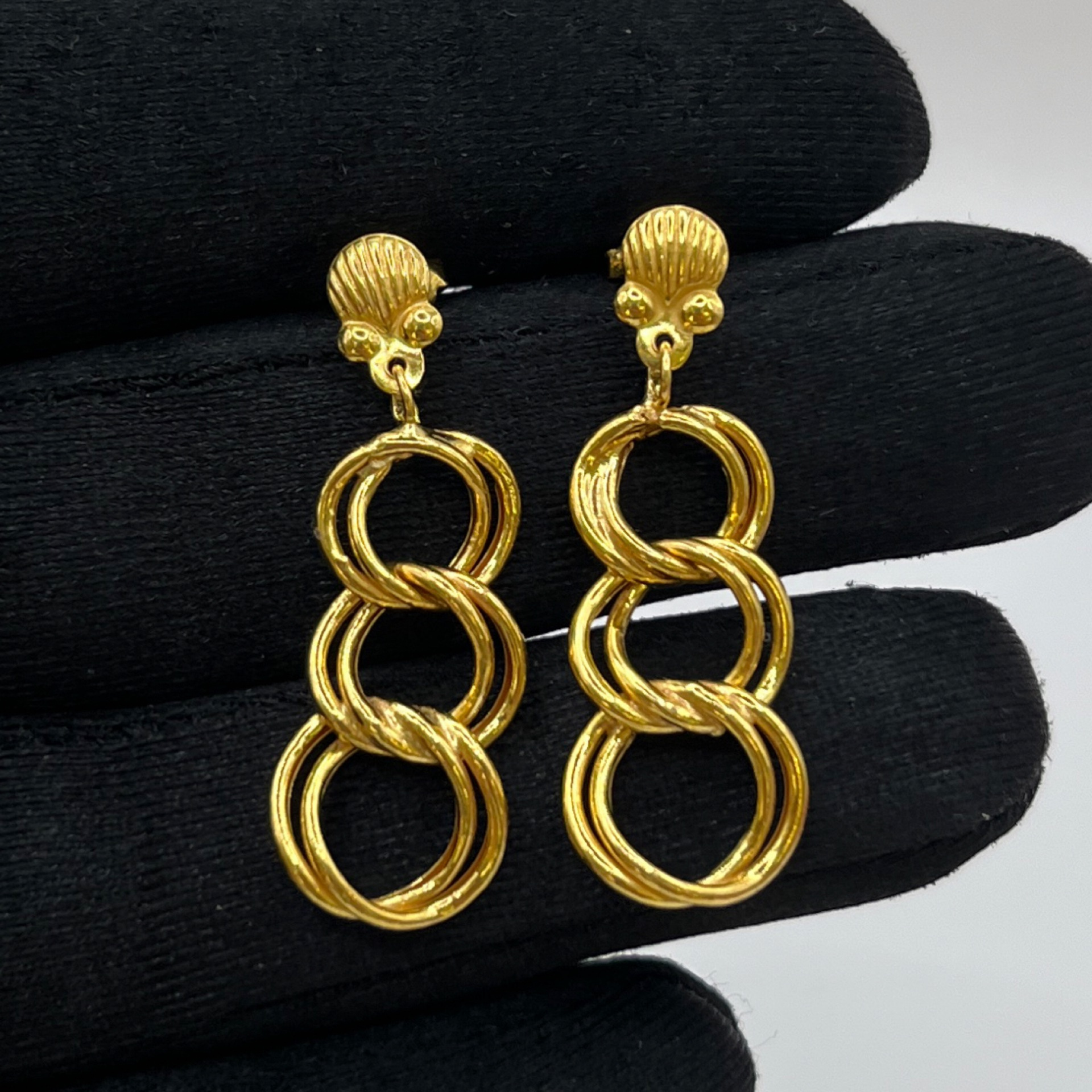 Samanyolu Altın Küpe 22 Ayar 3.04gr - K01360 - Fotoğraf 1