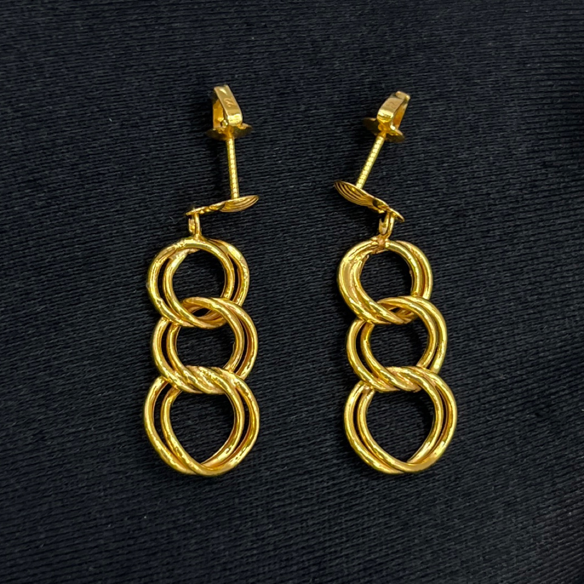 Samanyolu Altın Küpe 22 Ayar 3.04gr - K01360 - Fotoğraf 4