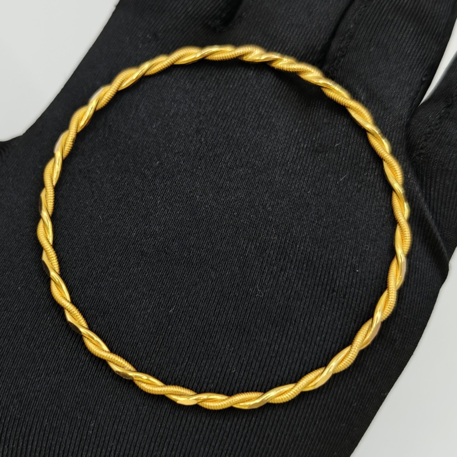 Kıvırcık Burma Altın Bilezik 22 Ayar 12.10gr - BZ01840