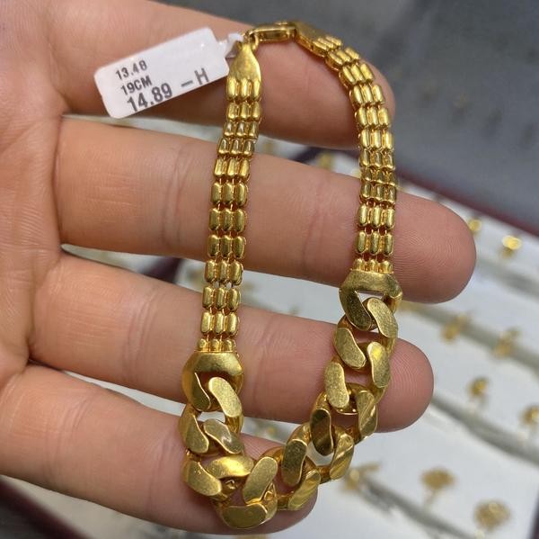 22 Ayar Altın Bileklik Gurmet Modern Tasarım 13.48gr 19CM Kadın - B000029