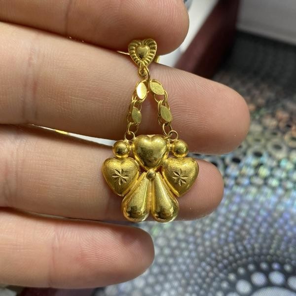 22 Ayar Altın Küpe 4.8gr Kadın - K000358