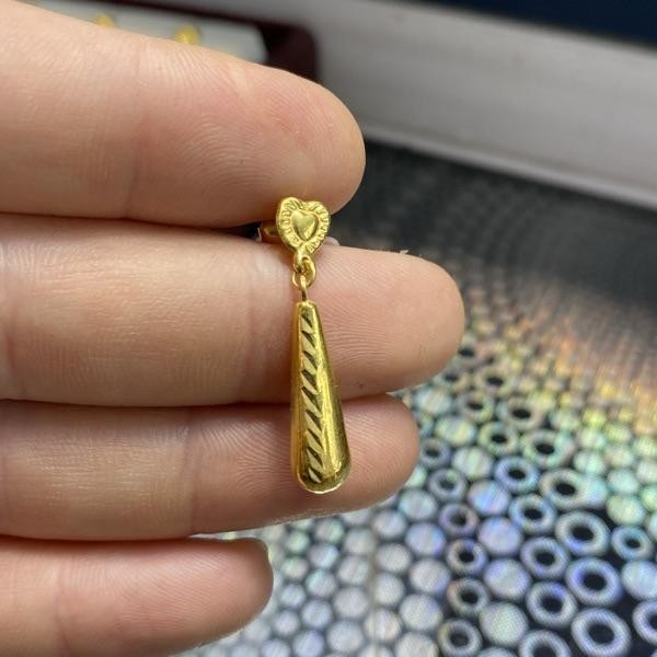 22 Ayar Altın Küpe 3.96gr Kadın - K000415