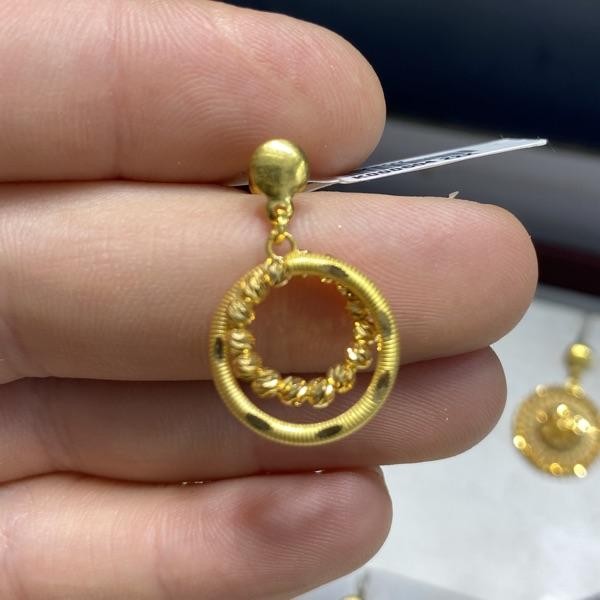 22 Ayar Altın Küpe 5.8gr Kadın - K000604