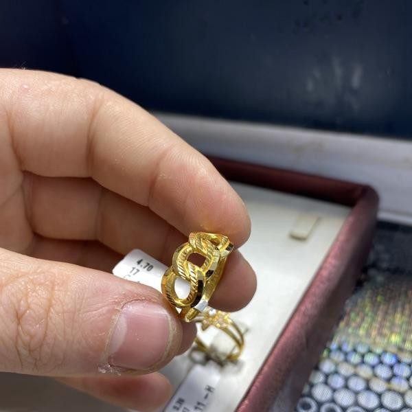 22 Ayar Altın Yüzük Döküm 5.46gr 17 Numara Kadın - Y000095