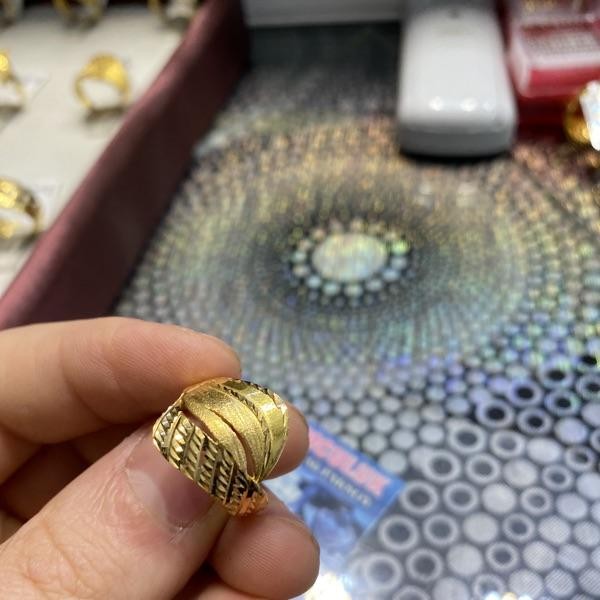 22 Ayar Altın Yüzük Döküm 4.16gr 19 Numara Kadın - Y000359