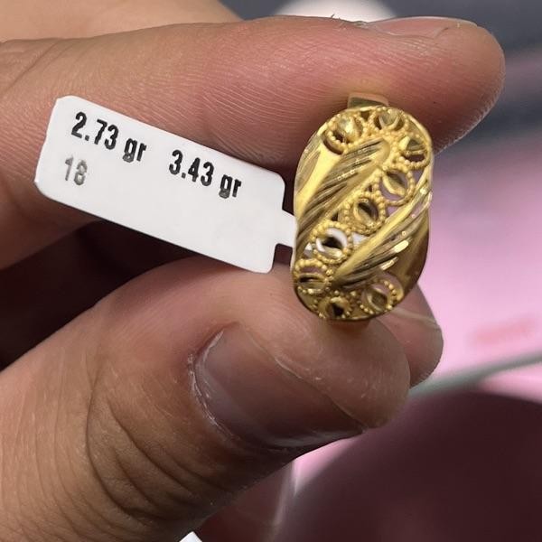 22 Ayar Altın Yüzük Sonsuzluk Tasarımı 2.73gr 18 Numara Kadın - Y000837_V1