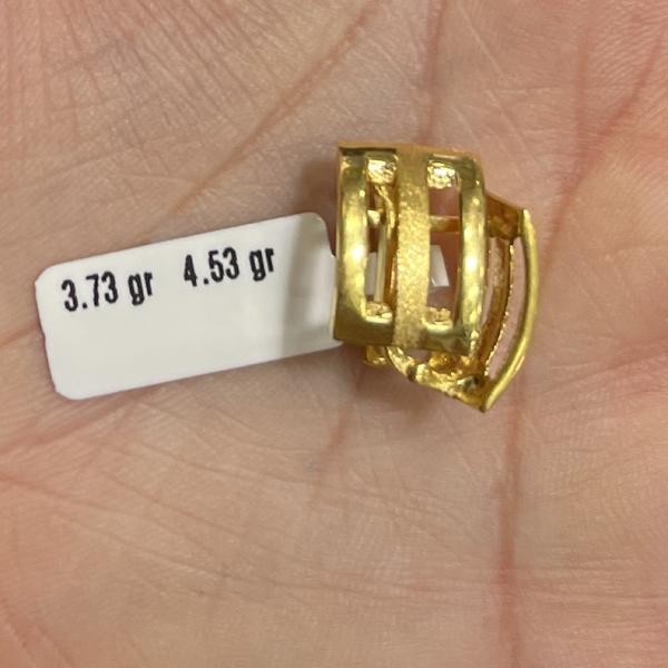 22 Ayar Altın Küpe Kaburga Modern Tasarım 3.73gr Kadın - K000782_V1