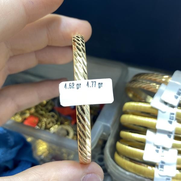 22 Ayar Altın Bilezik Paksoy Modern Tasarım 4.52gr Hediye - BZ00756_V1