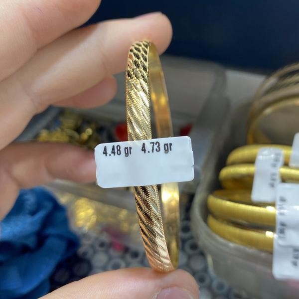 22 Ayar Altın Bilezik Paksoy Klasik Tasarım 4.48gr Hediye - BZ00759_V1