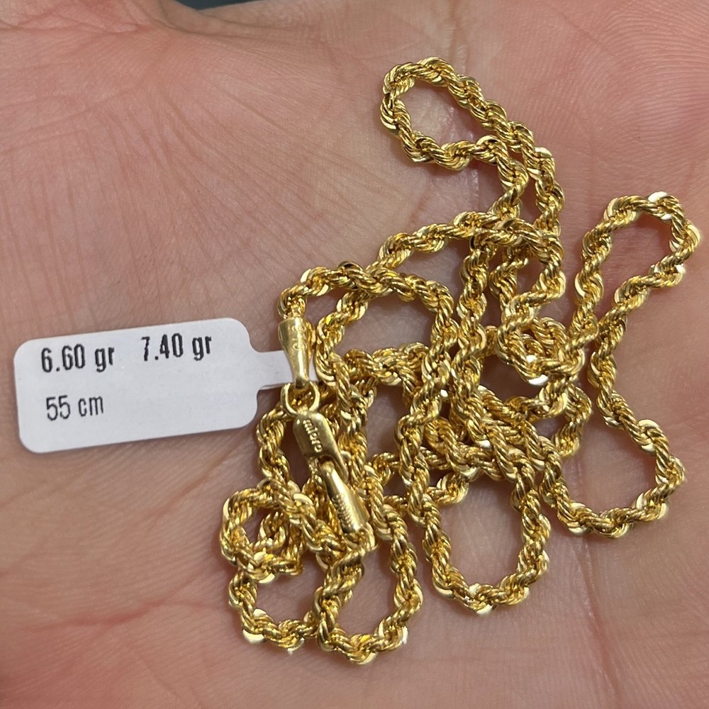 22 Ayar Altın Halat Özel Tasarım 6.60gr 55 cm Kadın - H000147