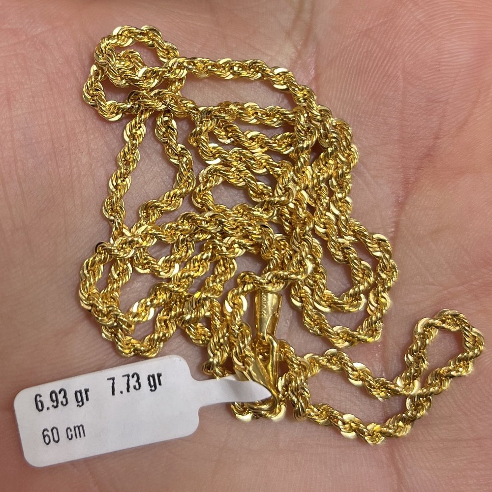 22 Ayar Altın Halat Özel Tasarım 6.93gr 60cm Hediye Kadın - H000157