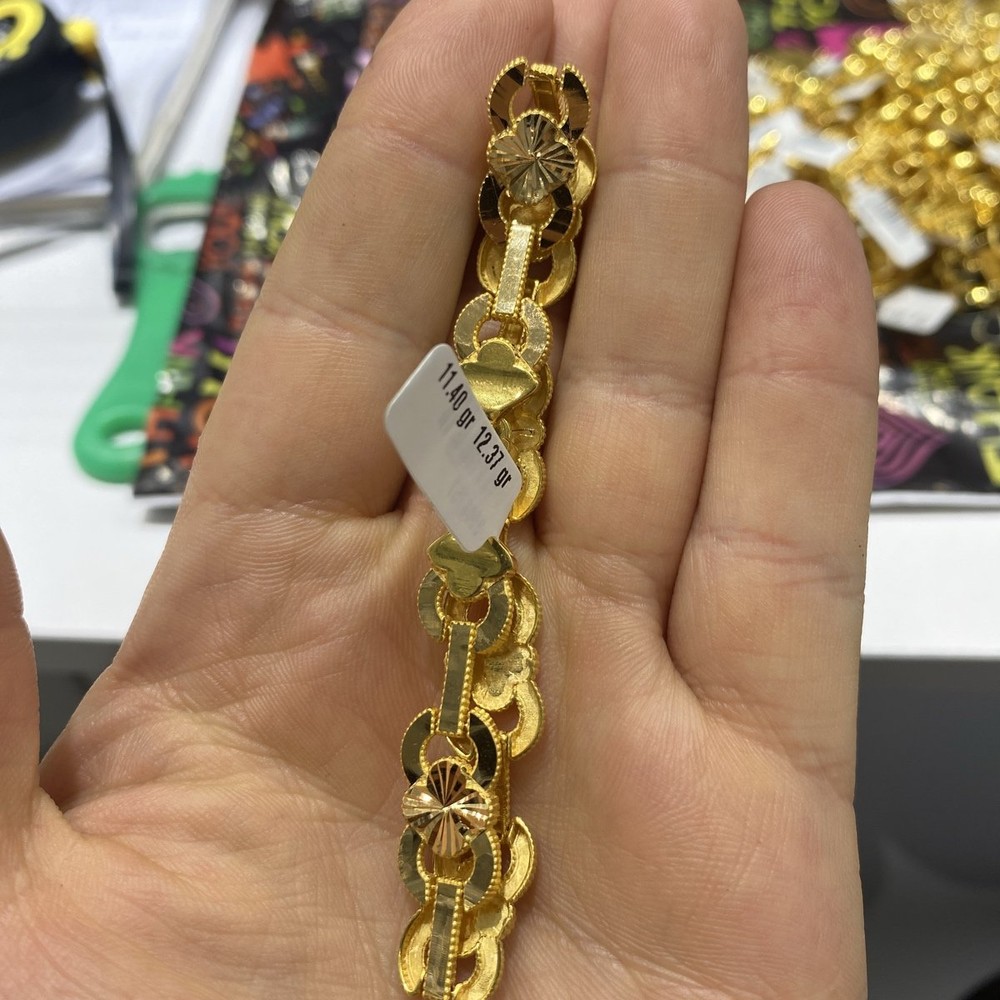 22 Ayar Altın Bileklik Sonsuzluk Desenli Özel Tasarım 11.40gr Kadın - B000757