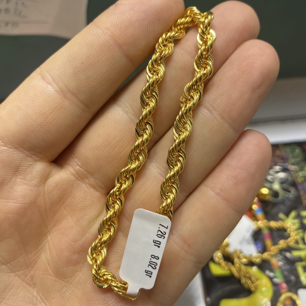 22 Ayar Altın Halat Bileklik Modern Tasarım 7.26gr Kadın - B000731