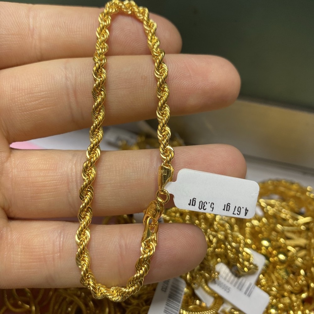 22 Ayar Altın Halat Bileklik Modern Tasarım 4.67gr Kadın Hediye - B000728