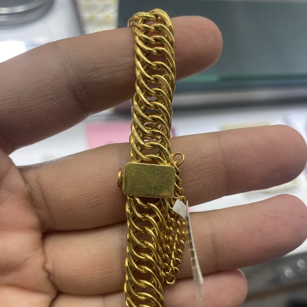 22 Ayar Altın Bileklik Zahit Geyik Modern Tasarım 16.26gr Kadın - B000809