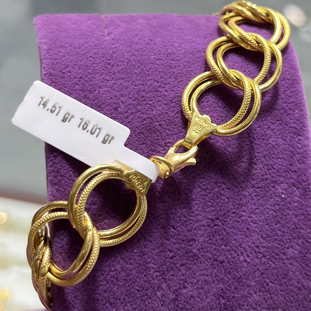 22 Ayar Altın Bileklik Samanyolu Özel Tasarım 14.51gr Kadın - B00840