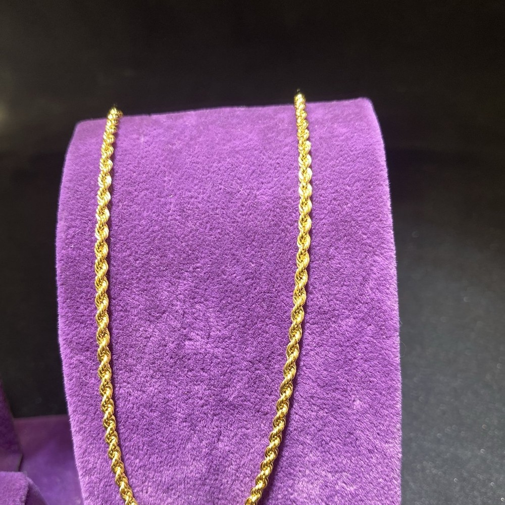 22 Ayar Altın Halat Zincir Özel Tasarım 3.82gr 50 CM Kadın - H00185