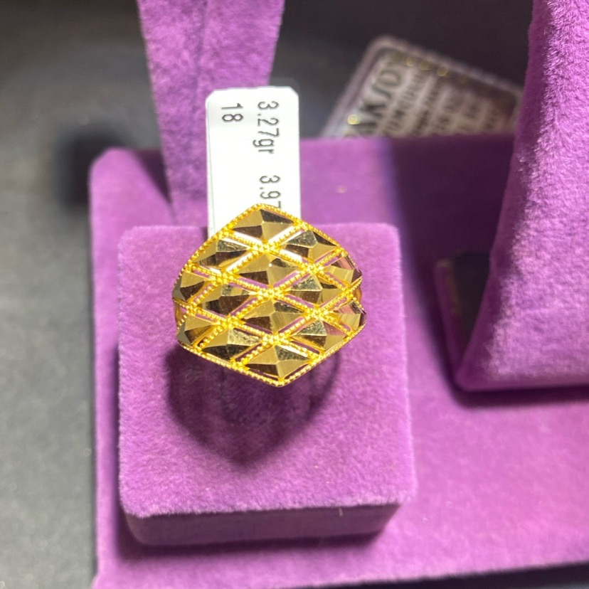 22 Ayar Altın Yüzük Baklava Dilimi 3.27gr 18 - Y01150