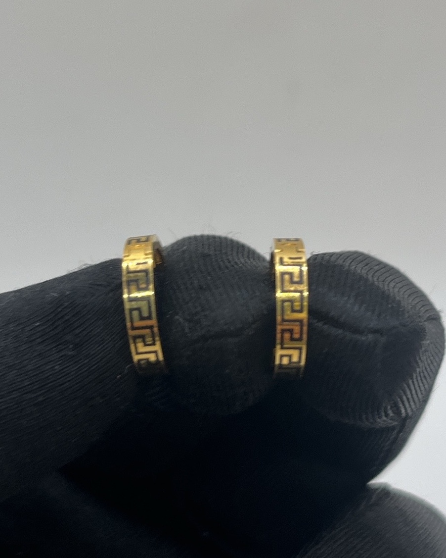 Kalemli Altın Halka Küpe 916 2,95 g KU00033