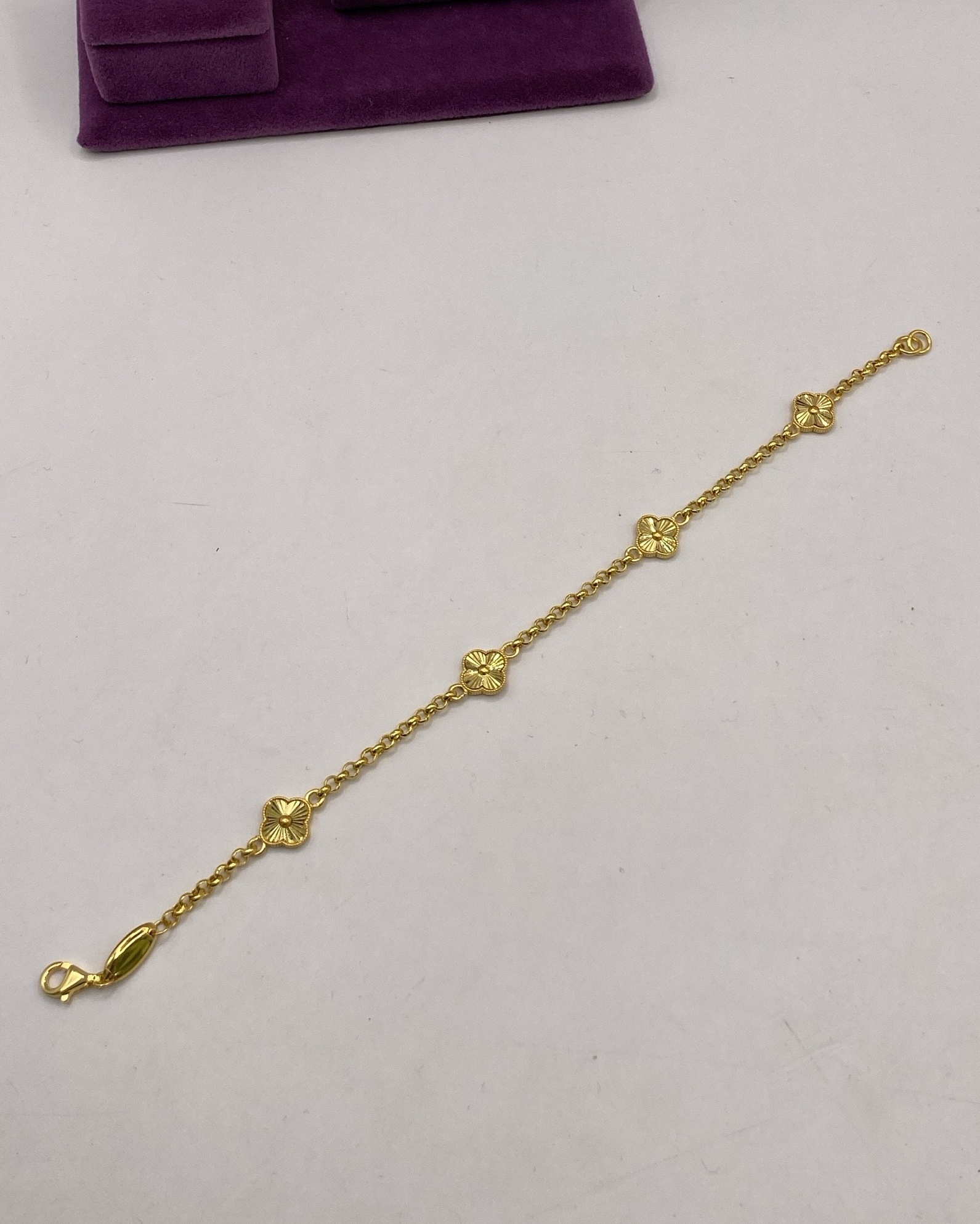 Yonca Zincirli Altın Bileklik 22 Ayar 10.90gr - BIL00127