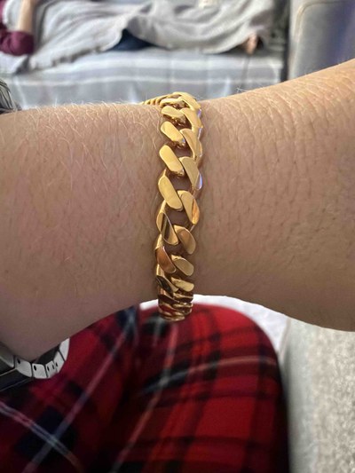 Gurmet Altın Bileklik Künye 22 Ayar 7.24gr - F00111 — müşteri fotoğrafı